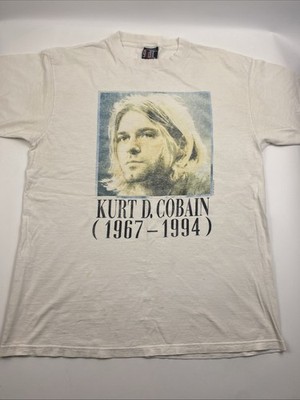 Vintage Nirvana T Shirt Mens XL Kurt Cobain Memorial End of Music 1994 Original