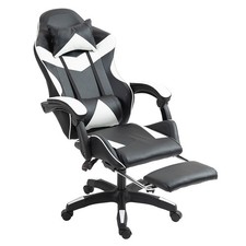 Gaming Chair Swivel Recliner Racing Office PC Video Game Chair with Footrest NEW