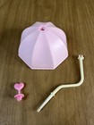 Umbrella Pole & Heart My Little Pony G1 Baby Buggy Stroller Replacement Part MLP