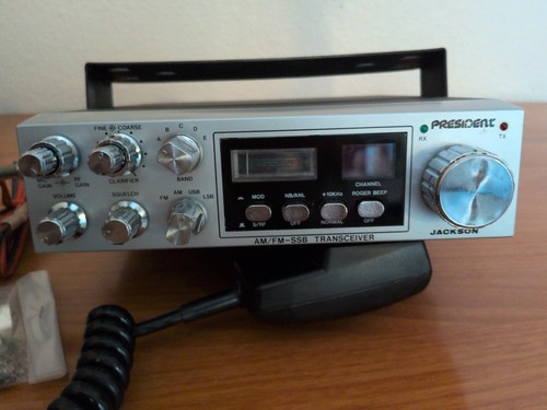 Vintage President Jackson AM/FM/SSB Radio β Untested β With Accessories β As-Is