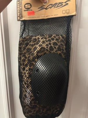 Smith Knight Scabs leopard elbow pads Large/XL roller skate blades skateboarding