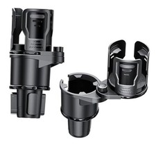2-in-1 Adjustable Car Cup Holder Expander  Organizer   Dual Automotive Drink