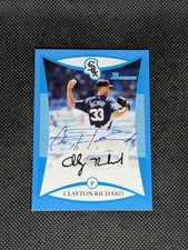 Clayton Richard Chicago White Sox 2008 Bowman Blue Signed Auto Card #BDPP102 COA