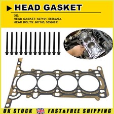 HEAD GASKET Fit OPEL ASTRA INSIGNIA 1.4 PETROL ENGINE A14NET B14NET & BOLTS KIT