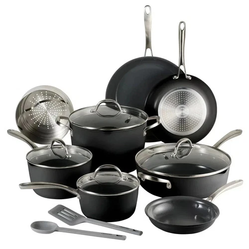 Tramontina 12-Piece Ceramic Non Stick Pots & Pans Cookware Set with Utensils