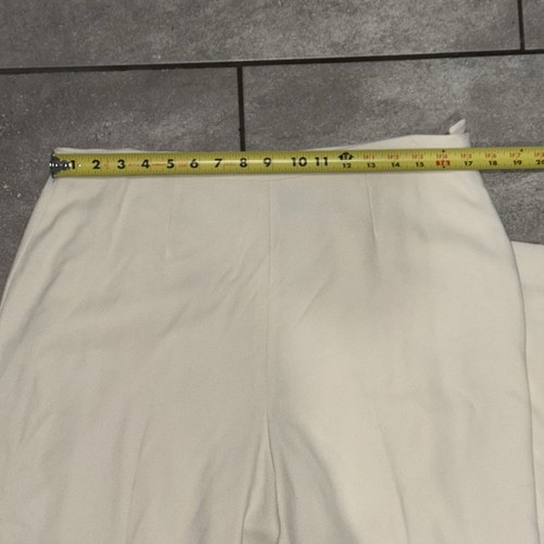 Lord & Taylor Pants Women’s Ivory Rayon Blend Sz 16 Fully Lined Luxury Spring - Picture 9 of 11