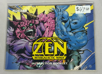 Zen Intergalactic Ninja NES Nintendo Manual Only