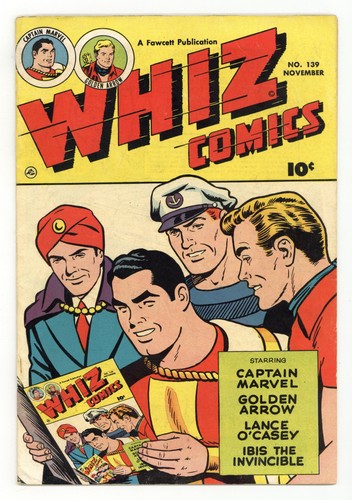Whiz Comics #139 GD/VG 3.0 TRIMMED 1951