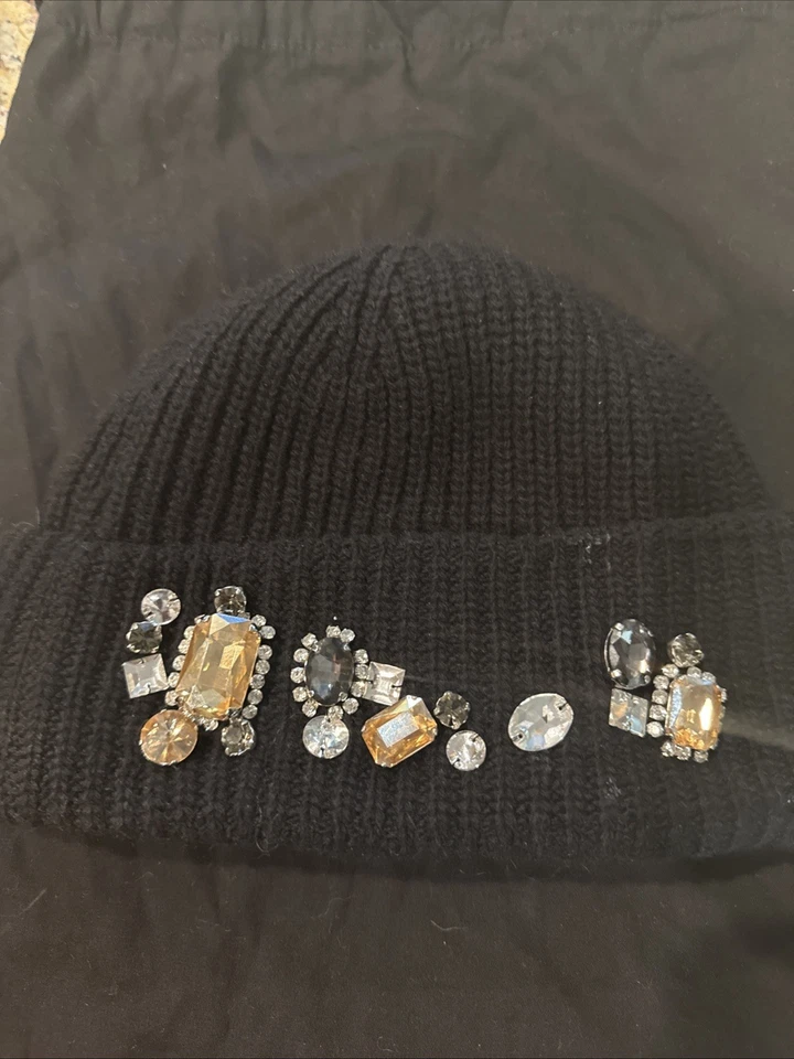 100% Authentic Black Amiri Crystal Embellished Hat  - Image 2 of 4