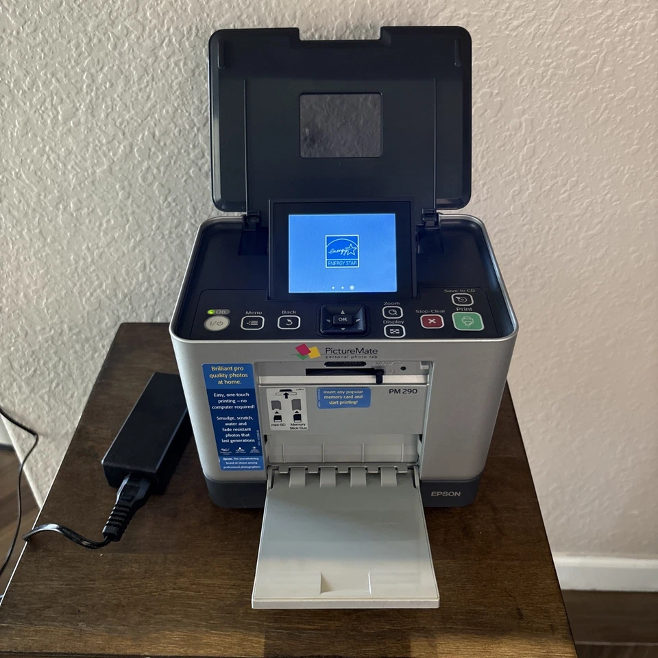 Epson PictureMate PM290 Personal Photo Lab Printer Complete CD Burner-Tested - Image 2 of 4