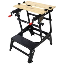 Multifunctional Workbench Portable Foldable Workbench for Woodworking Adjustable