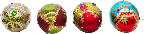 Glass Egg Ornaments, 4 Piece Set - Picture 7 of 7