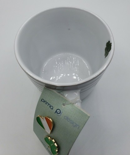 Kiss Me I'm Irishish großer Keramik Kaffeebecher mit 2 Anstecknadeln Prima Design  - Bild 8 von 15