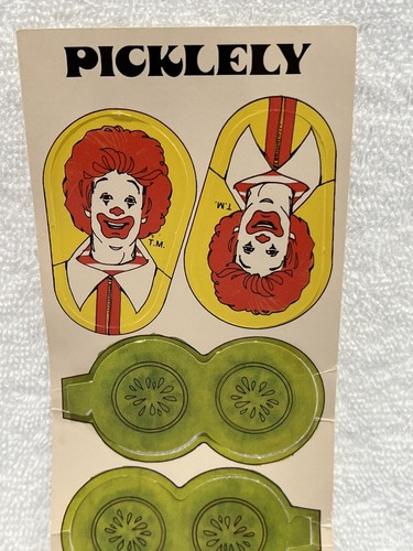 McDonalds 1979 Picklely Game - Pickle Burger w/Ronald McDonald EXTREMELY RARE!!! - Picture 3 of 9