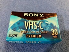 Sony VHS-C Premium 30 Minute Tape New Sealed Premium Grade