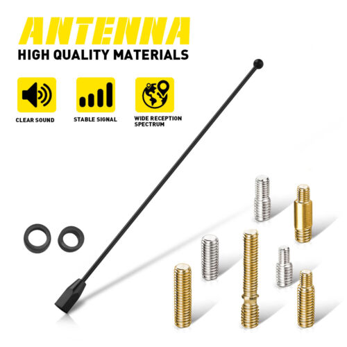 9" Antenna Mast Black Power Radio AM/FM for DODGE RAM 1500 2500 3500 1999-2008 H
