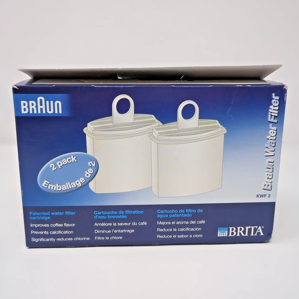 4 filtros de agua Braun Brita KWF 2 KWF2 KFT16 | NUEVO + CAJA ABIERTA NUEVA - ¡TODO SELLADO!! Foto 4 de 4