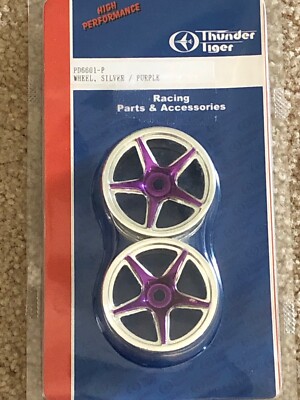 THUNDER TIGER PD6601-P 5-Spoke 26mm Purple Wheel - Brand New