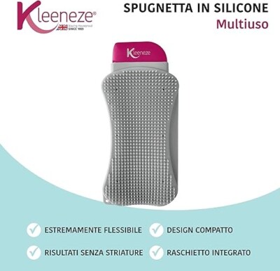 Kleeneze Küche | Silikonschwamm Reinigungspad mit Schaber