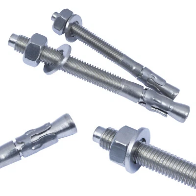 PRIOSTAHL Ancoraggio bullone ancoraggio a percussione acciaio inox V2A ancoraggio per carichi pesanti tassello a espansione bullone x 5 pz