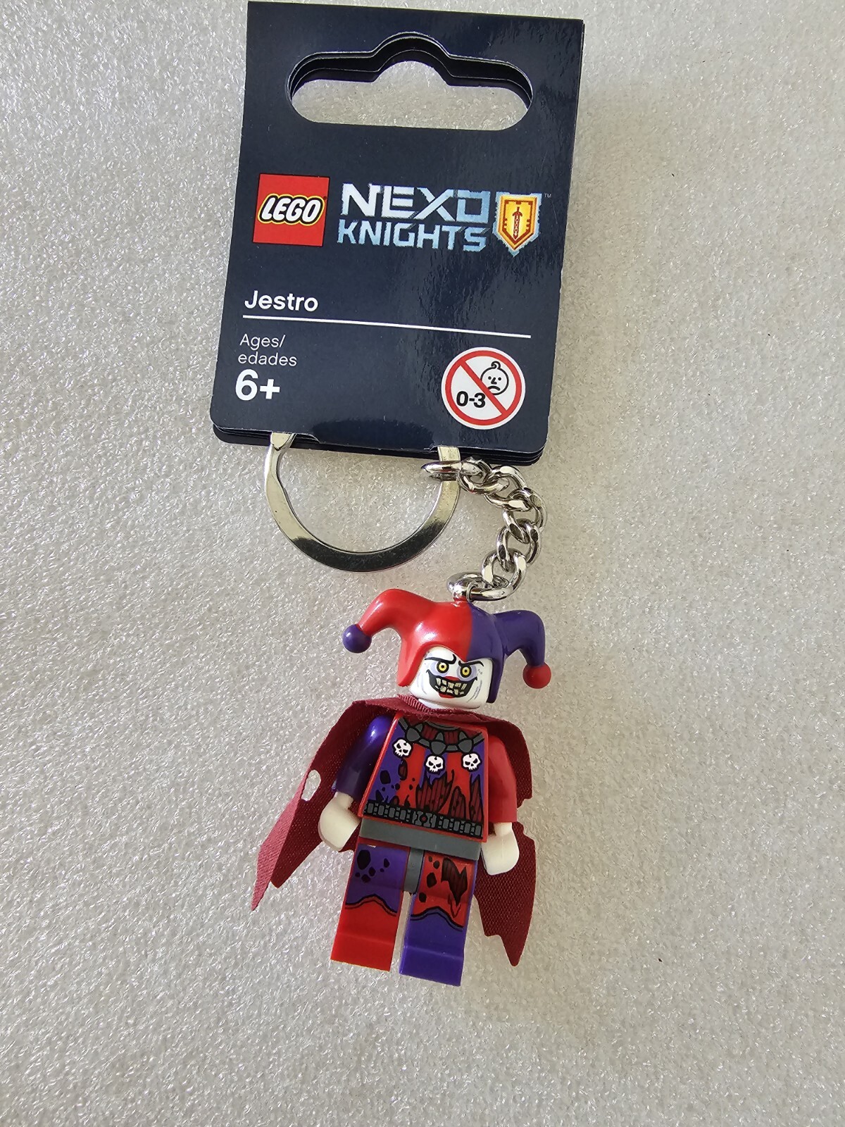 LEGO Nexo Knights Jestro 853525 Keychain Minifigure Brand New *Retired*