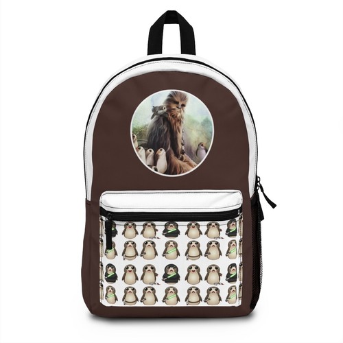 Star Wars Chewbacca & Porgs Backpack, Disney Backpack, Star Wars Bag, Chewbacca