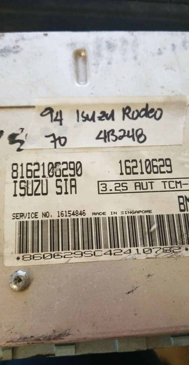 16210629 Isuzu Rodeo 1994-1995 ecm ecu computer 8162106290