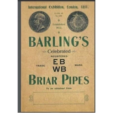 1914 Barling pipe Catalog 30 pages comb bound gloss covers