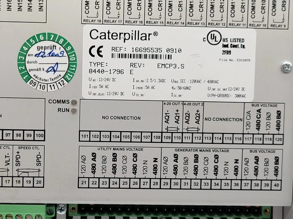 NOVO CONTROLADOR DE PLACA CATERPILLAR 8440 1796 - Imagem 2 de 4