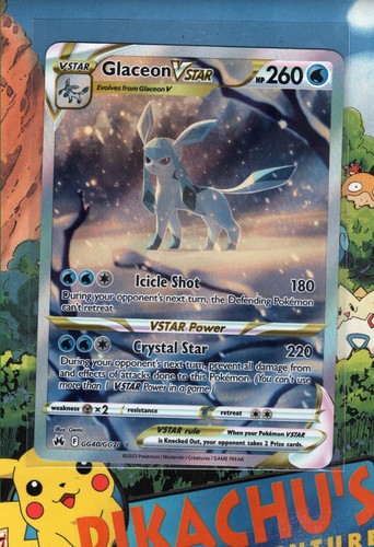 Pokémon TCG Glaceon VSTAR GG40/GG70 Galarian Gallery Crown Zenith NM/M 4