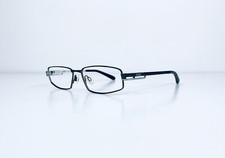 Puma Brown Hunter Green Metal Rectangular Glasses W Silver Interior 51 14 135