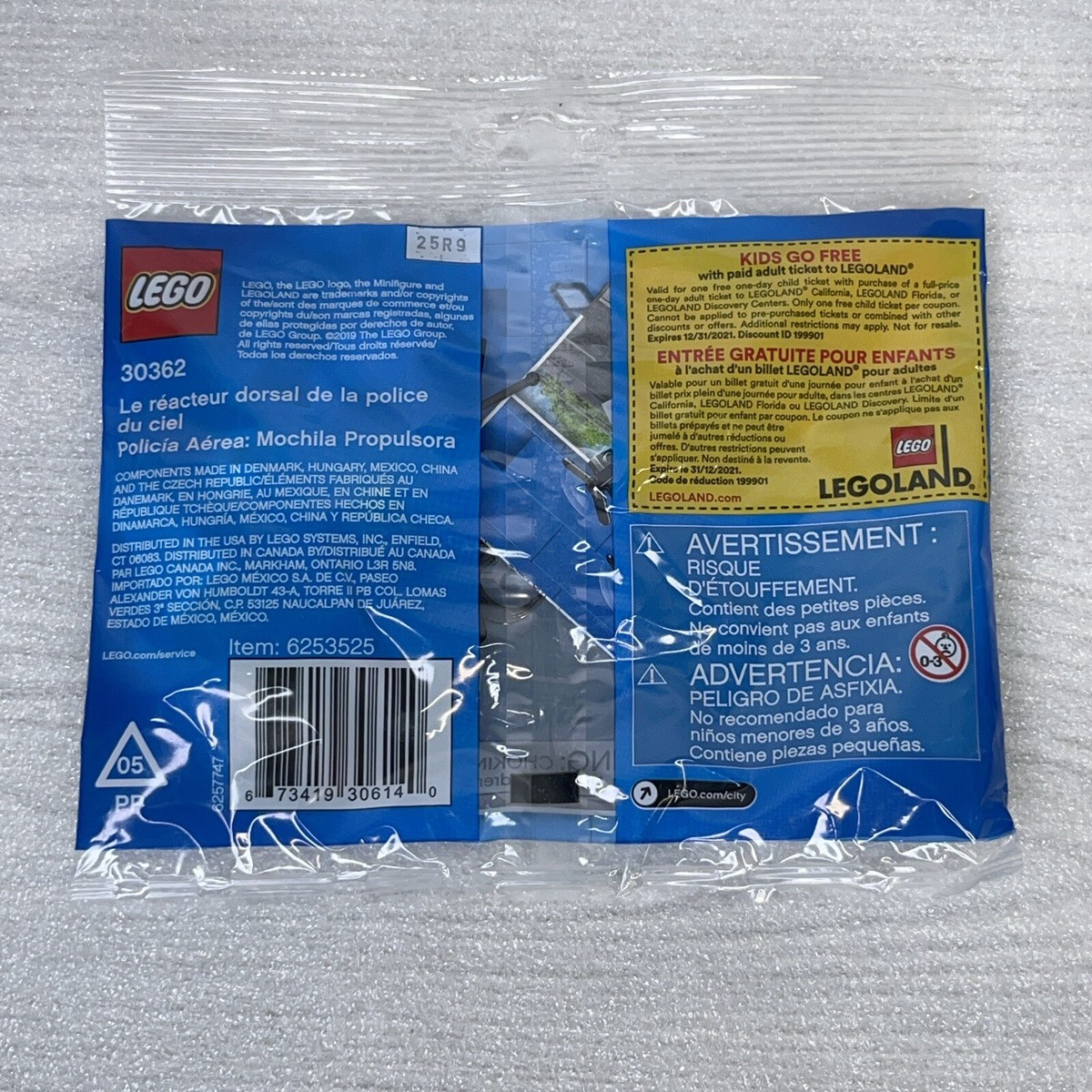 Lego City 30362 Sky Police Jetpack 33 Pieces (Polybag) Building