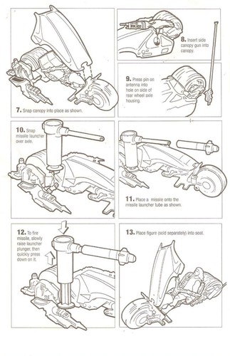 1995 GI Joe eXtreme ROADBULLET original vehicle BLUEPRINTS instructions JTC - Picture 2 of 2