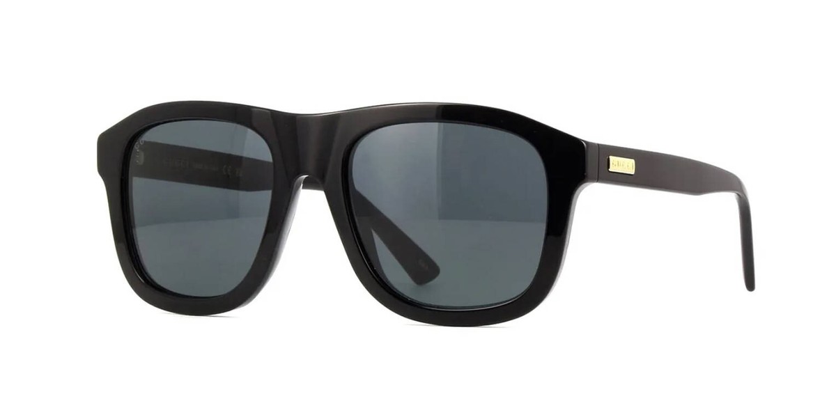 Gucci GG1316S 001 Sunglasses Black Grey Square Unisex GUCCI NEW GUCCI GG1316S 001 UNISEX SUNGLASSES GUCCI  main image 3
