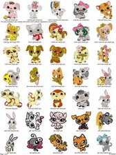 45 PET SHOP ANIMALS EMBROIDERY MACHINE DESIGNS COLLECTION PES USB