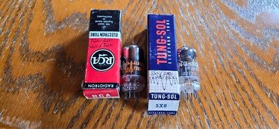 (2) RCA/Tung-Sol NOS 5X8 Vacuum Tubes Tested