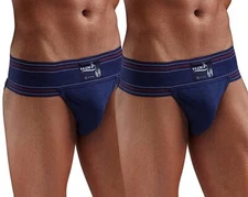 Omtex Athletic Wolf 69 Cotton Gym Supporter Back Covered Cup Pocket Pack of 2