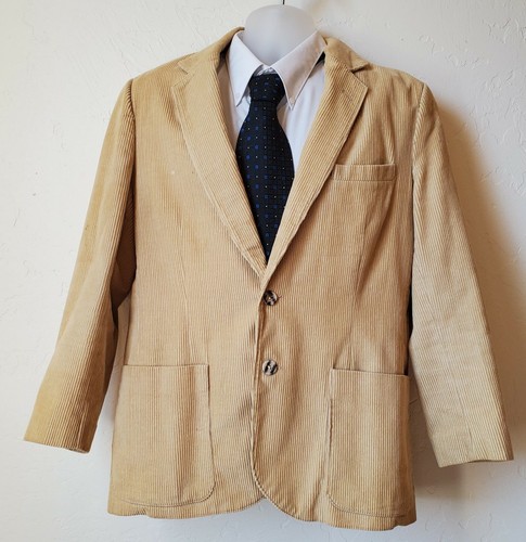 FAUCHON Beige Corduroy Jacket Sport 