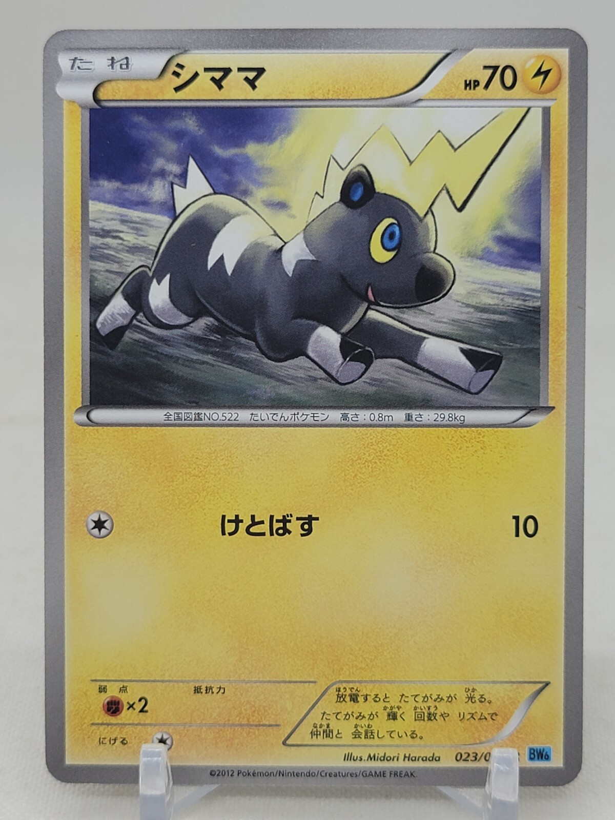 Blitzle 23/59 BW6 Freeze Bolt Japanese Pokemon Card