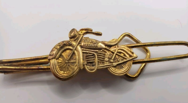 1949 Gypsy Tour Harley-Davidson Pan Head Motorcycle Tie clip/money clip