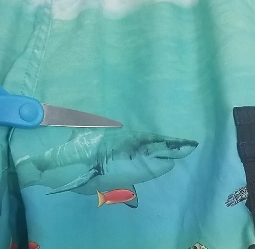 Wonder Nation Boys Size Small 6-7 Under The Sea Ocean Print Swim Trunks Swimwear - Picture 8 of 13