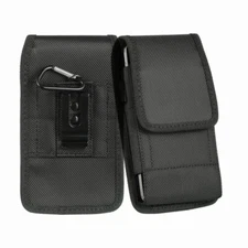Cell Phone Vertical Nylon Carrying Belt Clip Pouch Case Holster Cover For iPhone