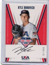 2019 Stars and Stripes Collegiate Team Autographs Kyle Brnovich Auto 267/499