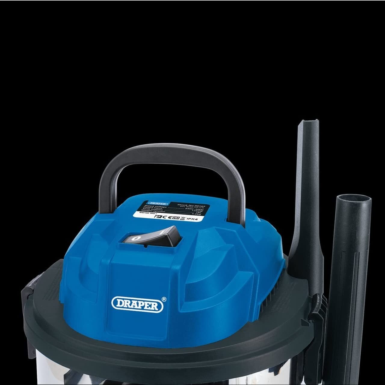 Wet & Dry Vacuum Cleaner Car Valet Home Carpet Clean Draper 90107 15L 1250W 230V 5010559901074