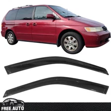 Fits 99-04 Honda Odyssey Acrylic Window Visors Rain Sun Vent Guard Deflector 2Pc