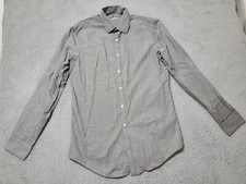 DKNY Black Button Down Slim Fit Shirt 15 1/2 34/35