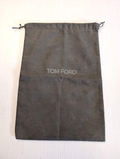 NEW Authentic Tom Ford Gray Drawstring Dust Cover Bag for Shoes 14.5" x 10"