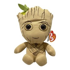 Ty Groot Plush Beanie Baby 7” Marvel Guardians of the Galaxy Stuffed Toy