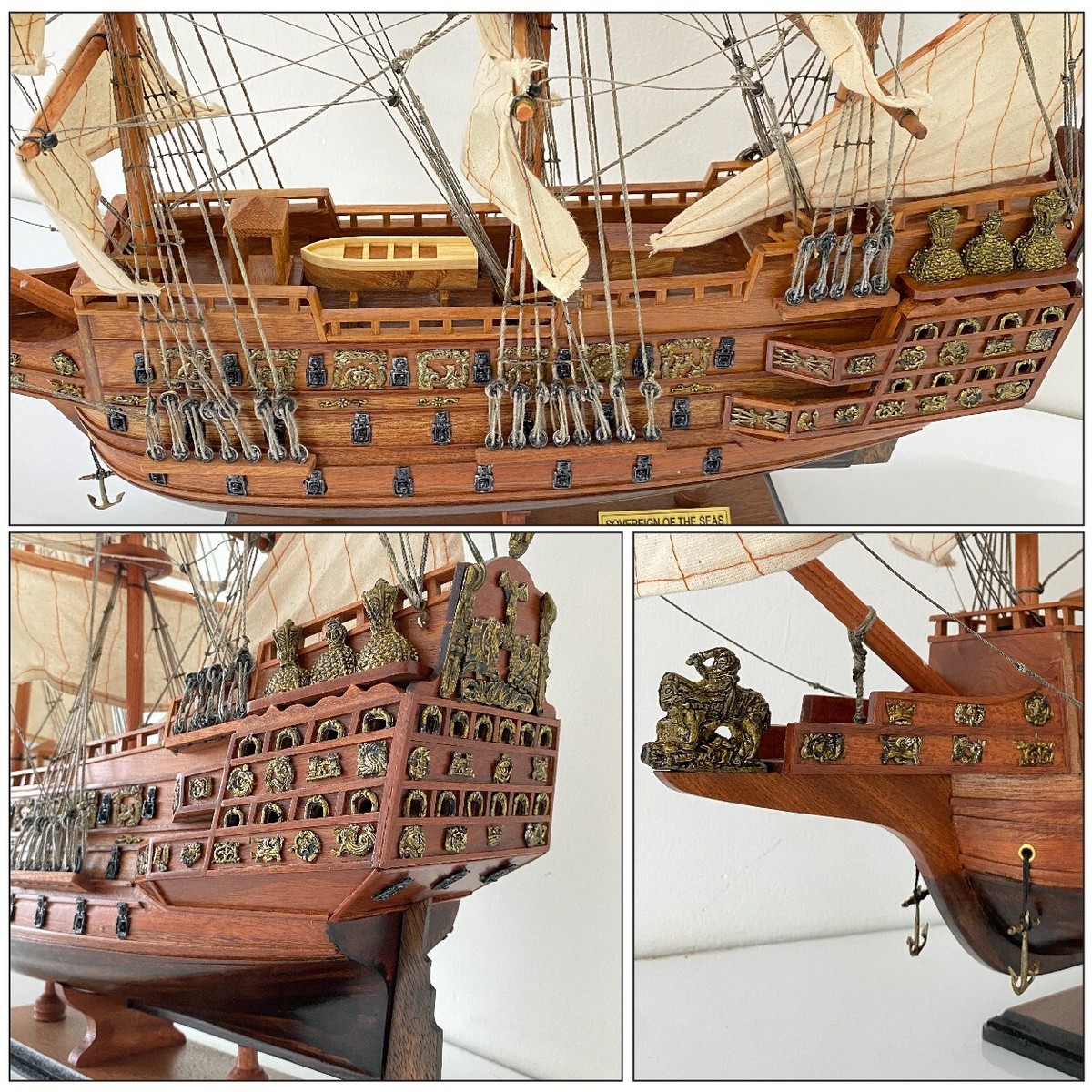 sovereign of the seasの模型　値下げ対応可能 HMS Sovereign of the Seas Wooden Model Ship 24'' | eBay