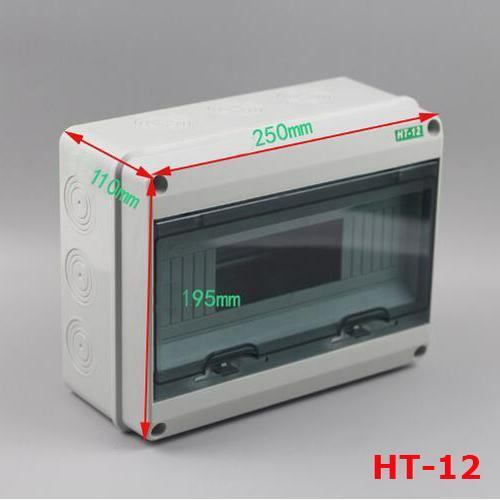 Unidad de consumo impermeable IP65 gabinete modular caja de interruptor de contacto RCD MCB nuevo - Imagen 16 de 31